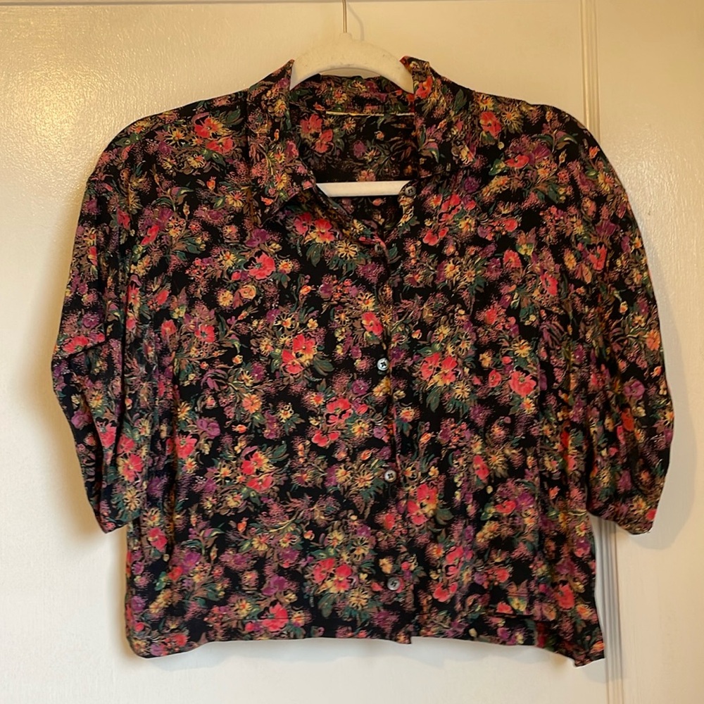 VINTAGE CROPPED BLOUSE